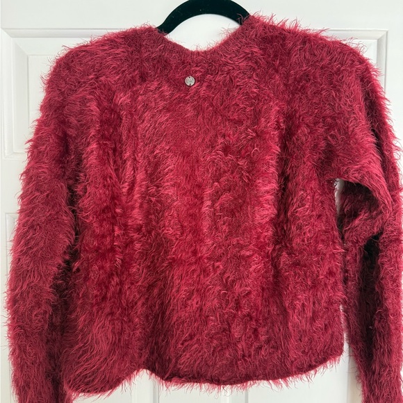 Billabong Fuzzy Burgundy Sweater - Picture 3 of 3